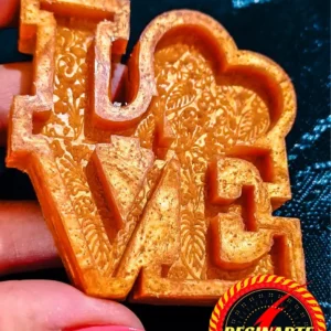 Llavero Love Con Grabado Filigrana Para Pintar