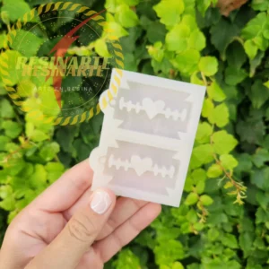 Llavero Cuchilla Gillete X 2 Unidades Con Electro y Corazon Calado