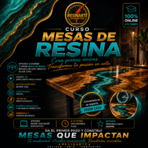 Curso Mesas De Resina Epoxi 100% Online